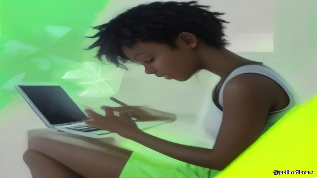 Student answering quiz cards with green success glow