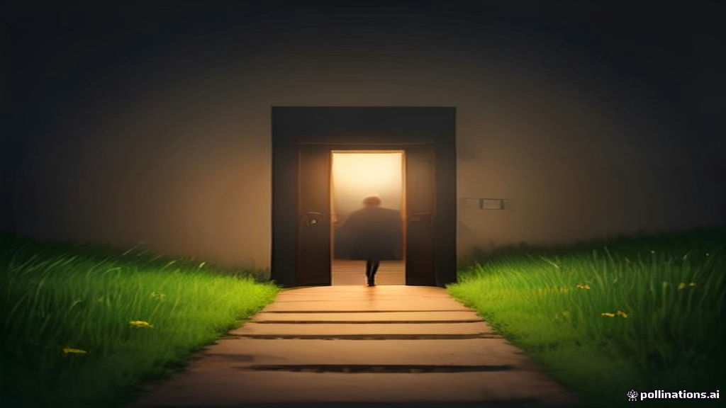 Student reaching toward free course cards through an open glowing door