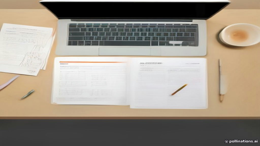 Teacher lesson plan spread with colored sections and sticky tabs
